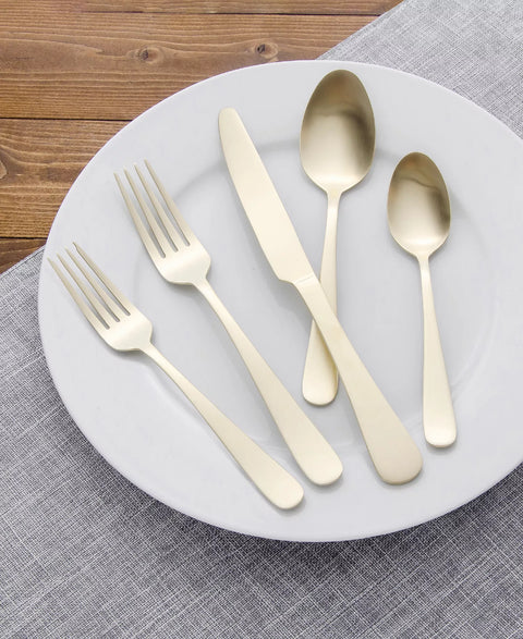Kitchinox Alton Bay Gold Satin Flatware 20-Pc Set  | Kitchinox in Lebanon