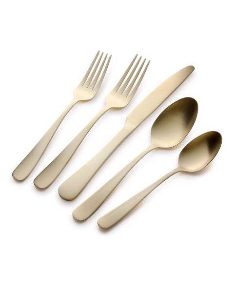 Kitchinox Alton Bay Gold Satin Flatware 20-Pc Set  | Kitchinox in Lebanon
