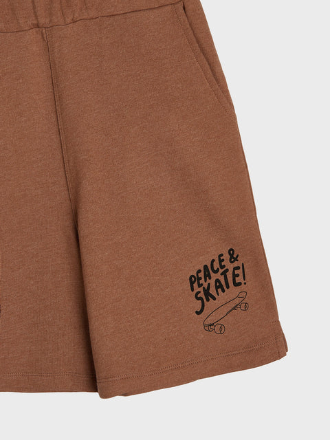 Sinsay Boy's Brown Coffee Under Knee Shorts | Sinsay In Lebanon