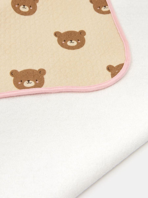 Sinsay Light Beige Bear Printed Baby Portable Changing Mat | Sinsay In Lebanon