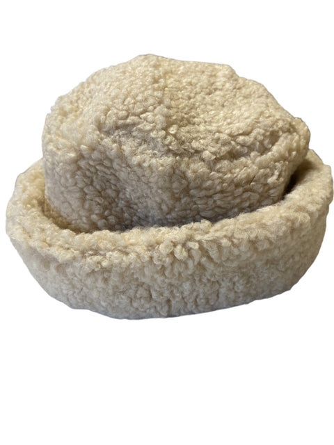 POMPdeLUX Girl's Beige Cecilie Faux Bucket Hat|POMPdeLUX in Lebanon