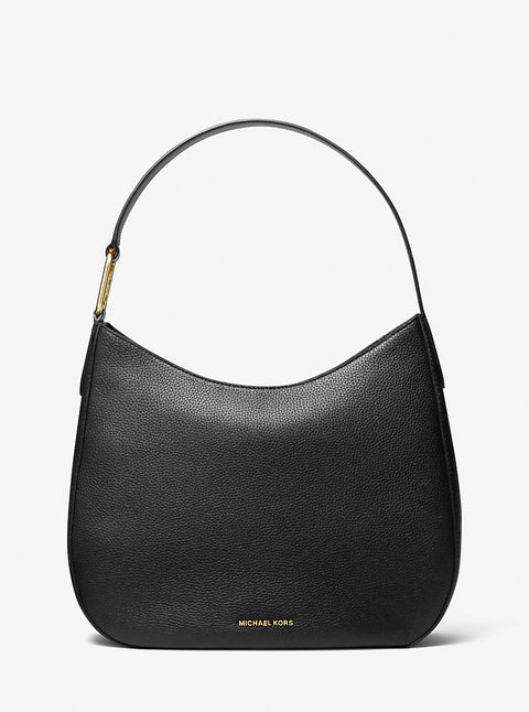Michael Kors Women's Black Kensington Large Pebbled Leather Hobo Shoulder Bag|Michael Kors In Lebanon