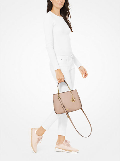 Michael Kors Women's Beige Grained Leather Lillie medium-sized Hand Bag | Michael Kors In Lebanon