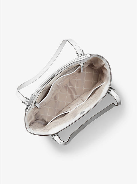 Michael Kors Women's White Megan Large Pebbled Leather Tote Bag | Michael Kors In Lebanon