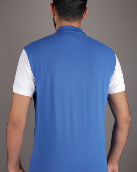 La Martina Polo Men's Indigo  T-Shirt MMP006PK001 FA287 (FL232)
