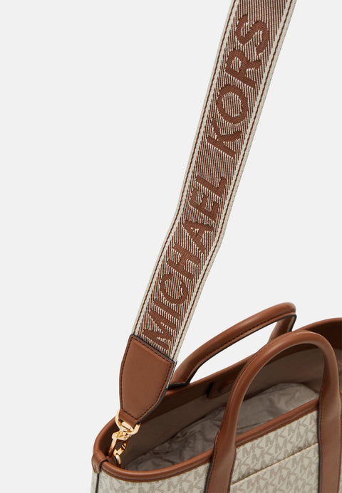 Michael Kors Women's Vanilla/Lugg Luisa Medium Signature Logo Satchel | Michael Kors In Lebanon