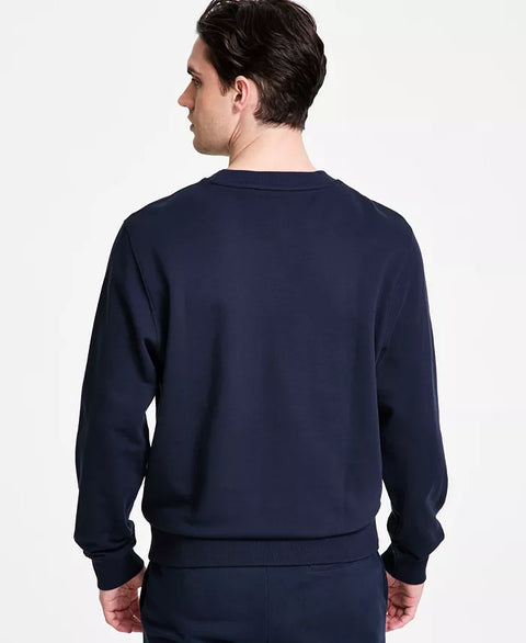 Hugo Boss Men's Navy Regular-Fit Dankobi Embossed Logo Sweatshirt | Hugo Boss In Lebanon