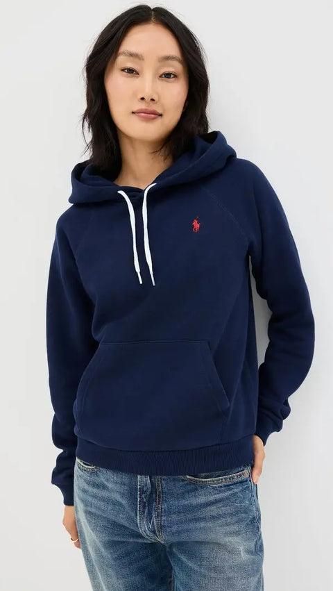 Polo Ralph Lauren Women's Navy Kangaroo Pocket Hoodie | Polo Ralph Lauren In Lebanon
