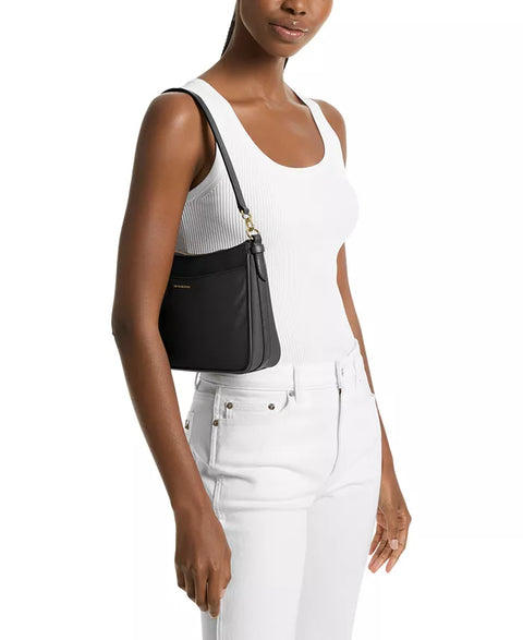 Michael Kors Women's Black Jet Set Small Nylon Top Zip Shoulder Bag|Michael Kors In Lebanon