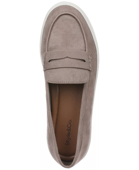 Style & Co Women's Khaki Marleyy Slip-On Loafer Casual Shoes | Style & Co In Lebanon