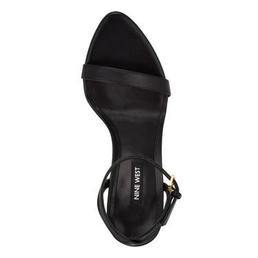 Nine West Women's Black Reina Ankle Strap Heeled Sandals | Nine West In Lebanon