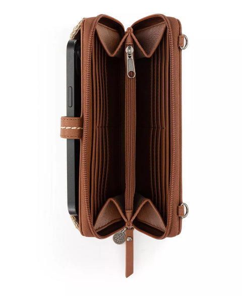 The Sak Women's Camel & Beige Iris Crochet Mini Crossbody Bag | The Sak In Lebanon
