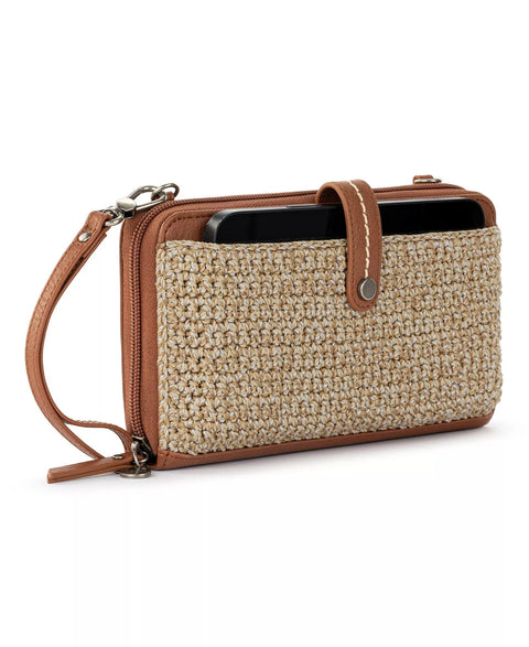 The Sak Women's Camel & Beige Iris Crochet Mini Crossbody Bag | The Sak In Lebanon