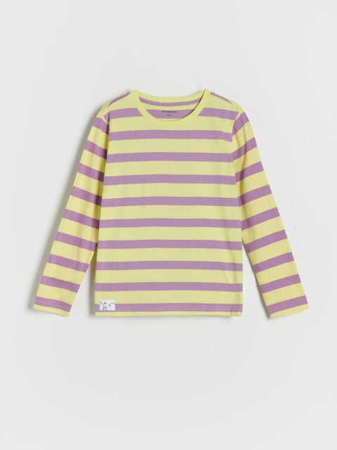 Reserved Boy's Yellow & Purple Stripped Long Sleeve Blouse |Reserved In Lebanon
