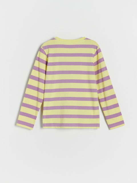 Reserved Boy's Yellow & Purple Stripped Long Sleeve Blouse |Reserved In Lebanon