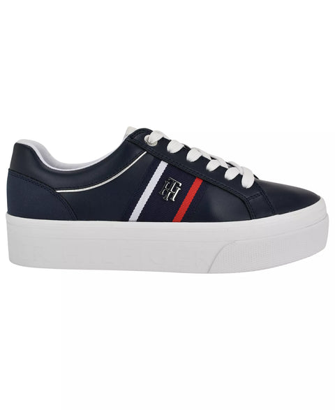 Tommy Hilfiger Women's Dark Blue  Badria Logo Platform Sneakers | Tommy Hilfiger in Lebanon