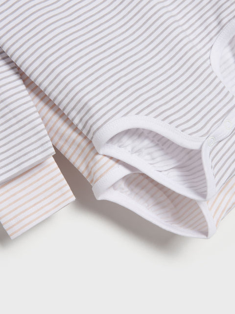 Sinsay Baby Boy's White Bodysuits 2-Pack With Stripes | Sinsay In Lebanon
