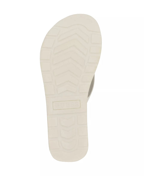 Guess Women's White Candry Triangle Logo Eva Thong Flip Flops Slipper | Guess In Lebanon