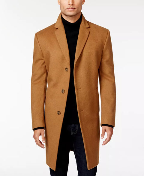 Kenneth Cole Men’s Camel Over Long Sleeve Coat | Kenneth Cole In Lebanon