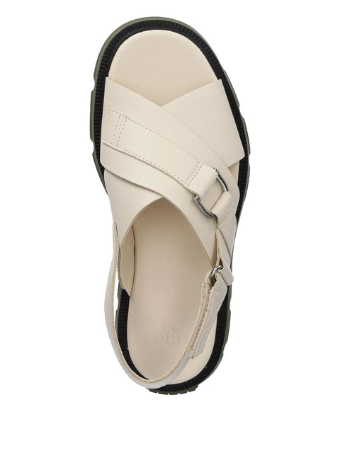 Sorel Women's Off White & Olive crossover slingback sandals | Sorel In Lebanon