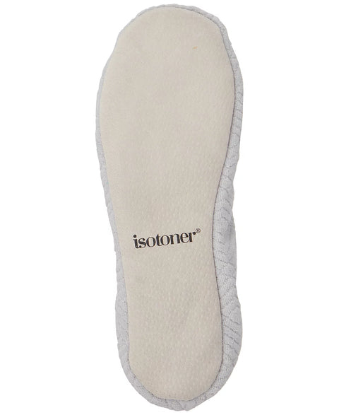 Isotoner Signature Women's Light Grey Heather Gemma Microterry Ballerina Slippers | Isotoner Signature In Lebanon