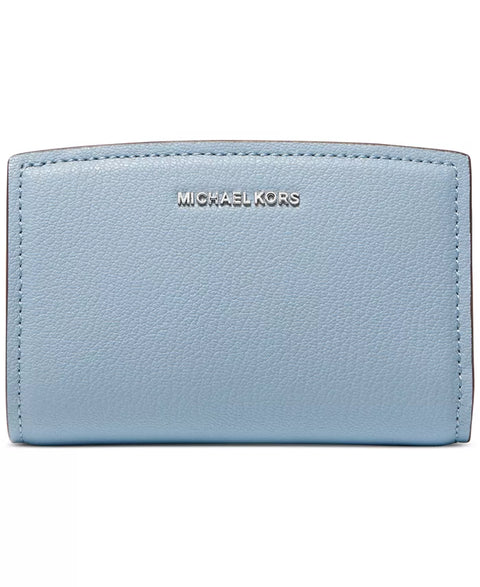 Michael Kors Women's Blue Bryant Medium Leather Zip Around Wallet | Michael Kors In Lebanon