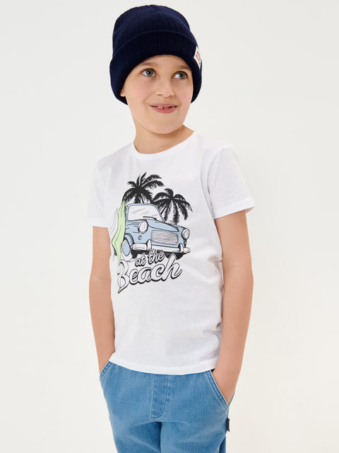 Sinsay Baby Boy's White T-Shirt With Decorative Print | Sinsay In Lebanon