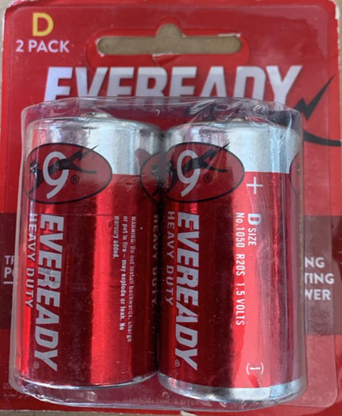 Eveready Heavy Duty Battery 1050 2 Pack 1.5v | Eveready In Lebanon