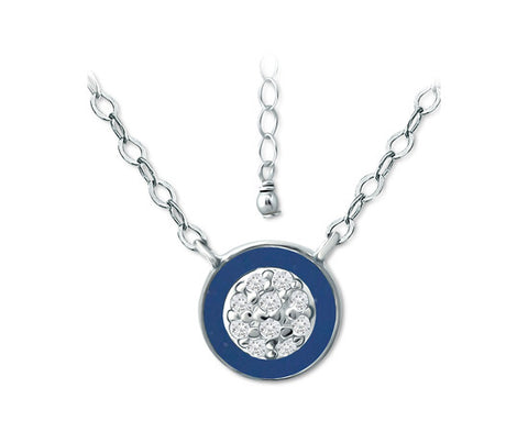 Giani Bernini Women's Silver & Blue Necklace ABW280 shr (ft25,23,22,20,26,27)