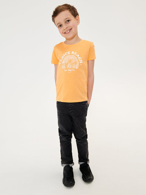 Sinsay Boy's Light Orange Printed T-Shirt | Sinsay In Lebanon