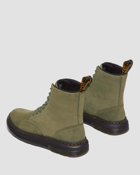 Dr. Martens Men's Dms Olive Crewson Nubuck Leather Everyday Boots | Dr. Martens In Lebanon