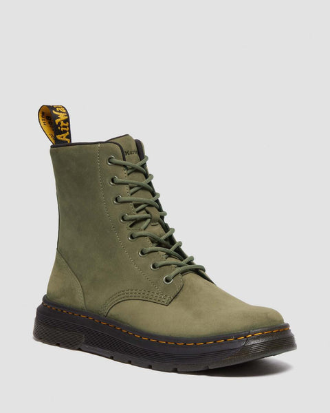 Dr. Martens Men's Dms Olive Crewson Nubuck Leather Everyday Boots | Dr. Martens In Lebanon