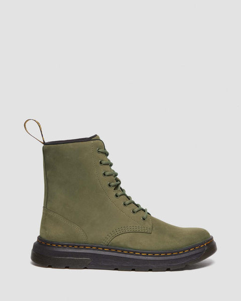 Dr. Martens Men's Dms Olive Crewson Nubuck Leather Everyday Boots | Dr. Martens In Lebanon
