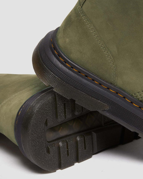 Dr. Martens Men's Dms Olive Crewson Nubuck Leather Everyday Boots | Dr. Martens In Lebanon