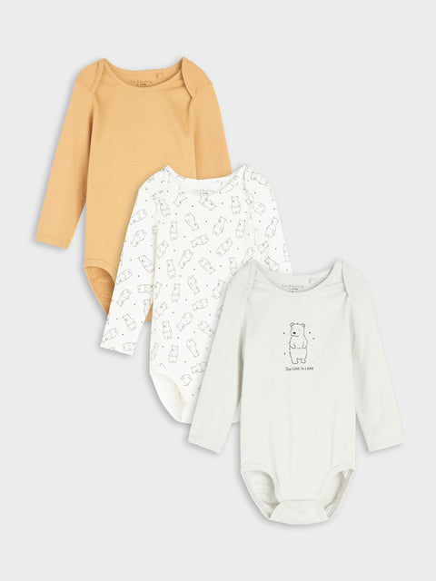 Sinsay Baby Boy's Multicolor Bodysuit With A Print 3 Pack | Sinsay In Lebanon