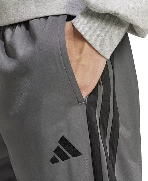 Adidas Men's Dark Gray 3-Stripes Regular Open Hem Track Pants | Adidas In Lebanon