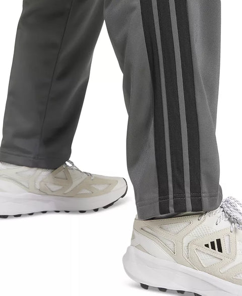 Adidas Men's Dark Gray 3-Stripes Regular Open Hem Track Pants | Adidas In Lebanon
