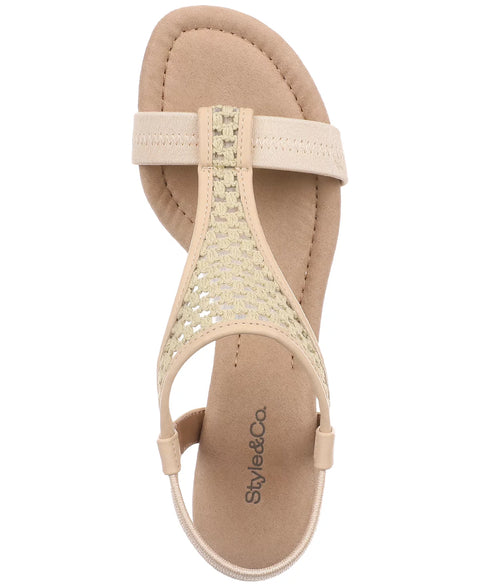 Style & Co Women's Cream Raffia Step N Flex Vacanzaa Wedge Sandals | Style & Co In Lebanon
