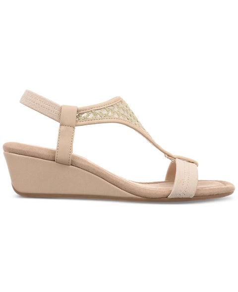 Style & Co Women's Cream Raffia Step N Flex Vacanzaa Wedge Sandals | Style & Co In Lebanon