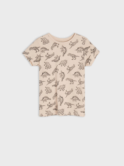 Sinsay Boy's Beige/Navy/Light Blue Round Neck T-Shirts 3-Pack | Sinsay In Lebanon