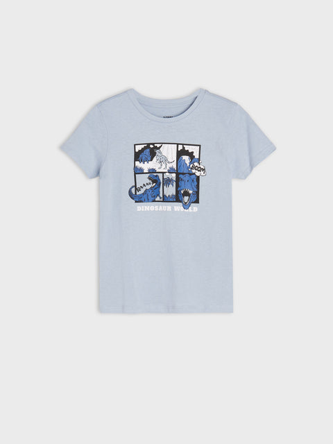 Sinsay Boy's Beige/Navy/Light Blue Round Neck T-Shirts 3-Pack | Sinsay In Lebanon