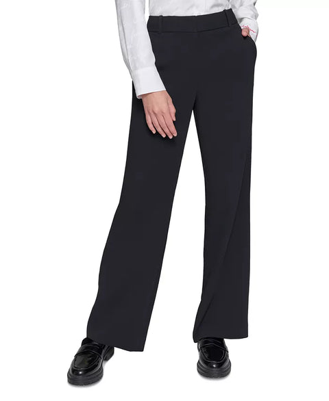 Karl Lagerfeld Paris Women's Black Boot Cut High-Rise Pants | Karl Lagerfeld Paris In Lebanon