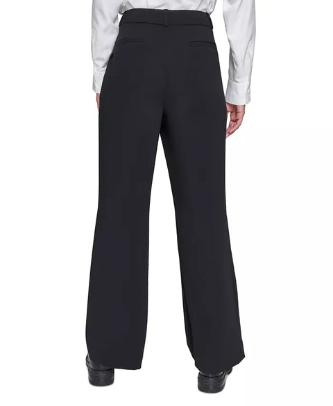 Karl Lagerfeld Paris Women's Black Boot Cut High-Rise Pants | Karl Lagerfeld Paris In Lebanon