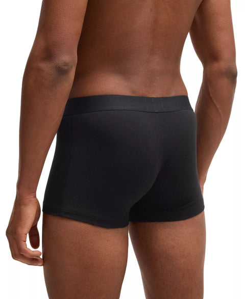 Hugo Boss Men's Black 3-Pack Icon Logo Trunks  | Hugo Boss In Lebanon