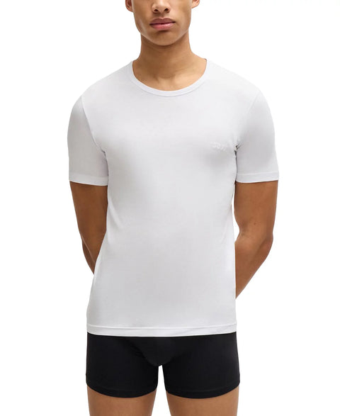 BOSS by Hugo Boss Men's White 3-Pack Classic Solid T-Shirts | Hugo Boss In Lebanon