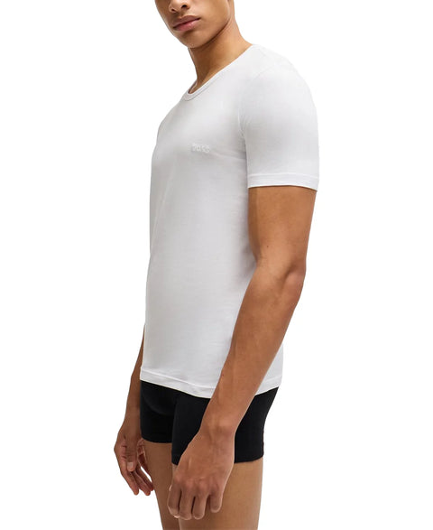 BOSS by Hugo Boss Men's White 3-Pack Classic Solid T-Shirts | Hugo Boss In Lebanon