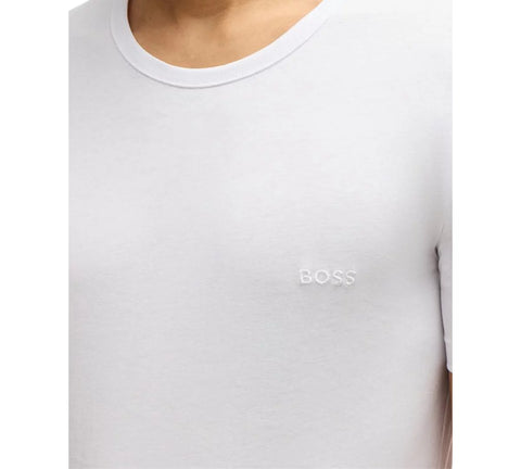 BOSS by Hugo Boss Men's White 3-Pack Classic Solid T-Shirts | Hugo Boss In Lebanon
