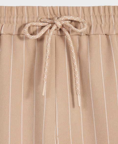 Mode of One Men's Tannin Regular-Fit Pinstripe Track Pants | Mode of One In Lebanon