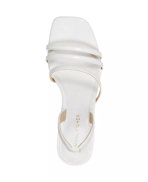 Marc Fisher Women's White Nalina Strappy Slingback Stiletto Sandals | Marc Fisher In Lebanon