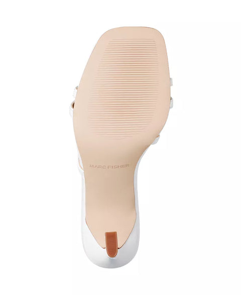 Marc Fisher Women's White Nalina Strappy Slingback Stiletto Sandals | Marc Fisher In Lebanon